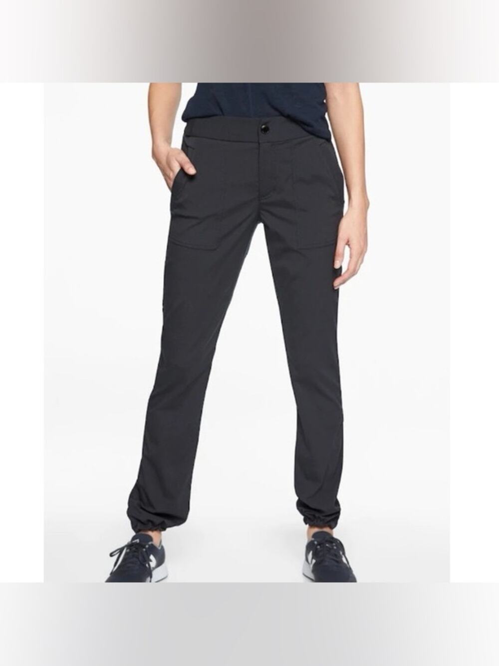 Athleta Trekkie Hike Pant Black Mid Rise Outdoors Athletic Size 0 Petite